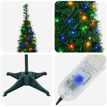 Pop Up LED Christmas Tree 180 cm 150 LEDs PVC Green
