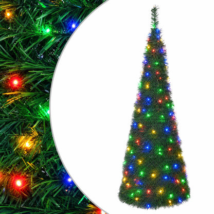 Pop Up LED Christmas Tree 210 cm 200 LEDs PVC Green
