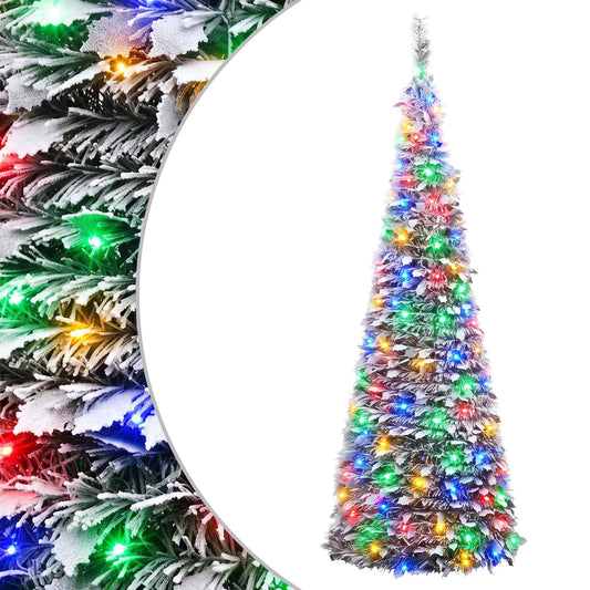 Pop Up LED Christmas Tree 180 cm 150 LEDs PVC Green and white