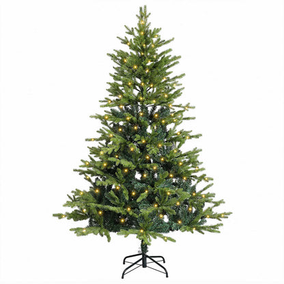Artificial Hinged Christmas Tree 150 cm 150 LEDs Warm White