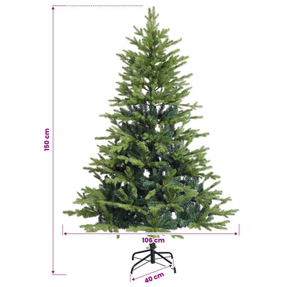 Artificial Hinged Christmas Tree 150 cm 150 LEDs Warm White