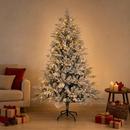 Artificial Hinged Christmas Tree 150 cm 150 LEDs Warm White