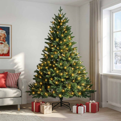 Artificial Hinged Christmas Tree 120 cm 150 LEDs Warm White
