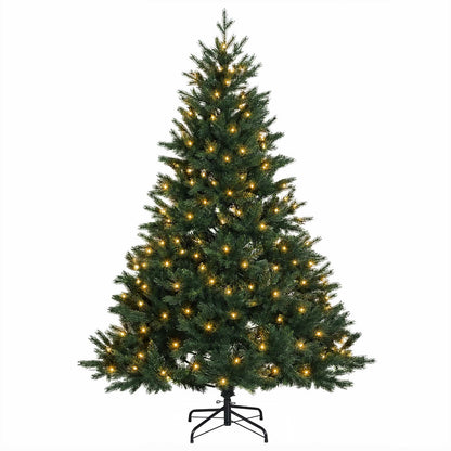 Artificial Hinged Christmas Tree 120 cm 150 LEDs Warm White