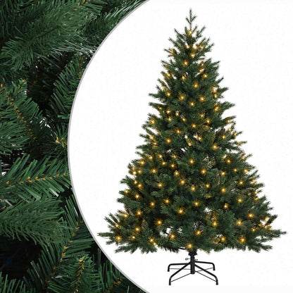 Artificial Hinged Christmas Tree 150 cm 150 LEDs Warm White
