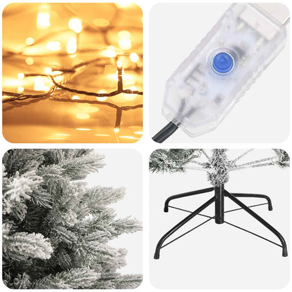 Artificial Hinged Christmas Tree 120 cm 150 LEDs Warm White