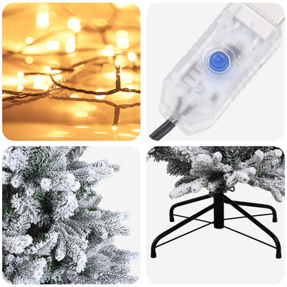 Artificial Hinged Christmas Tree 120 cm 150 LEDs Warm White