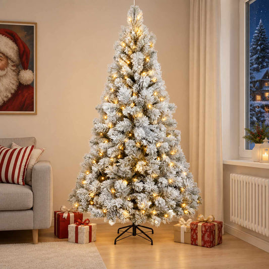 Artificial Hinged Christmas Tree 120 cm 150 LEDs Warm White