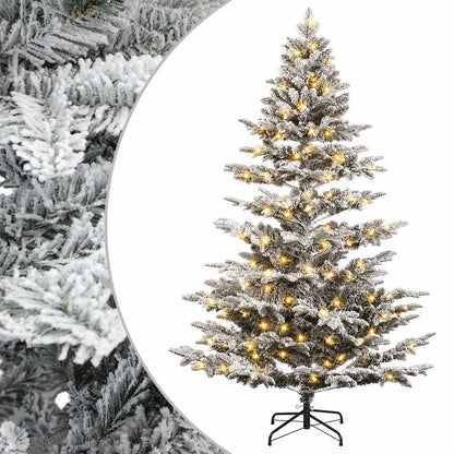 Artificial Hinged Christmas Tree 150 cm 150 LEDs Warm White