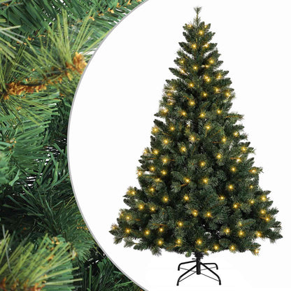 Artificial Hinged Christmas Tree 150 cm 150 LEDs Warm White