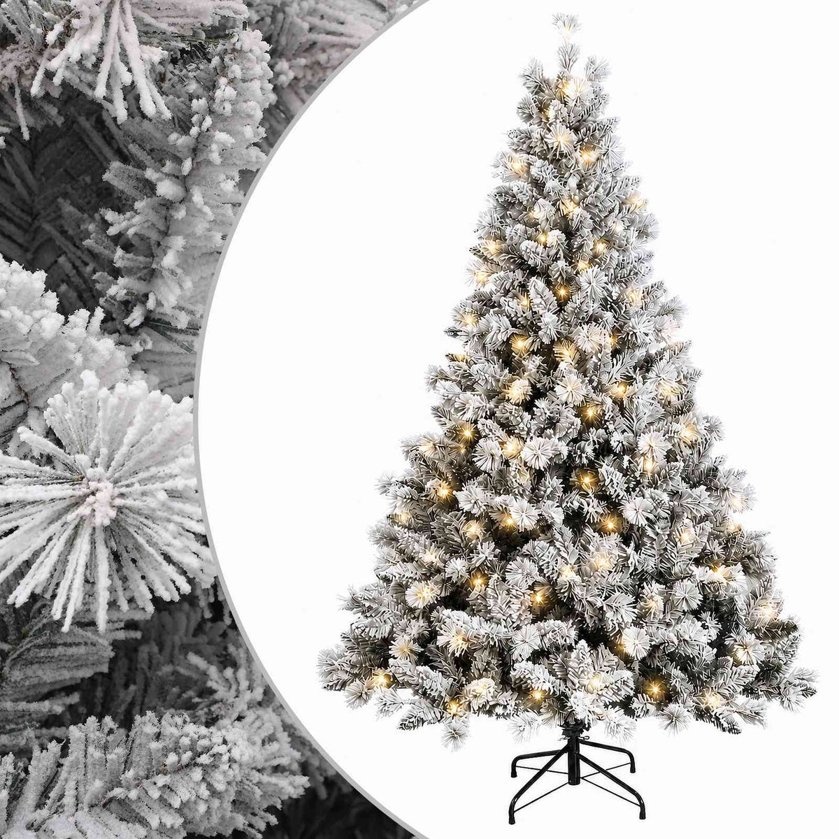 Artificial Hinged Christmas Tree 120 cm 150 LEDs Warm White