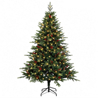 Artificial Hinged Christmas Tree 120 cm 150 LEDs Warm White