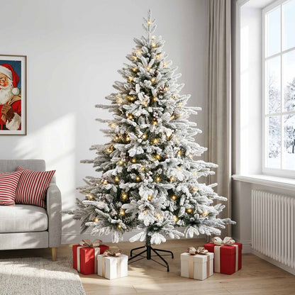 Artificial Hinged Christmas Tree 150 cm 150 LEDs Warm White