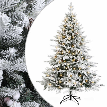 Artificial Hinged Christmas Tree 120 cm 150 LEDs Warm White