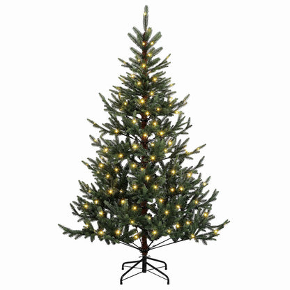 Artificial Hinged Christmas Tree 150 cm 150 LEDs Warm White
