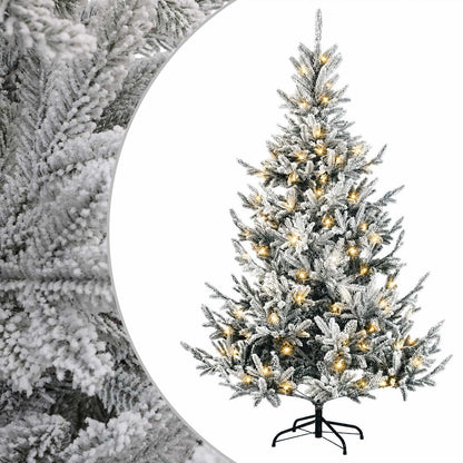 Artificial Hinged Christmas Tree 150 cm 150 LEDs Warm White