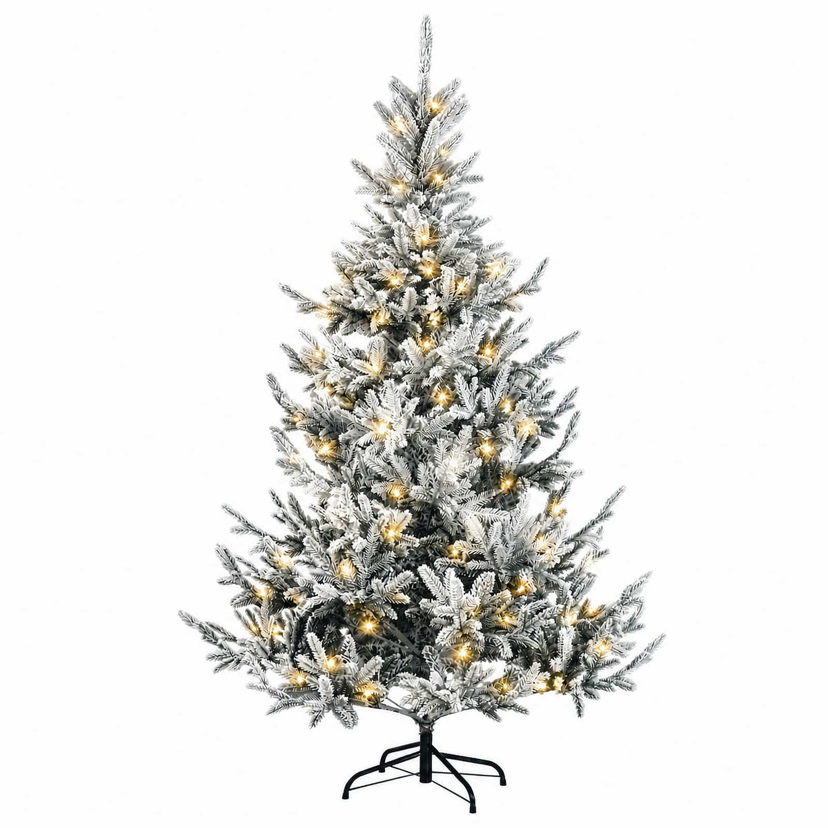 Artificial Hinged Christmas Tree 150 cm 150 LEDs Warm White