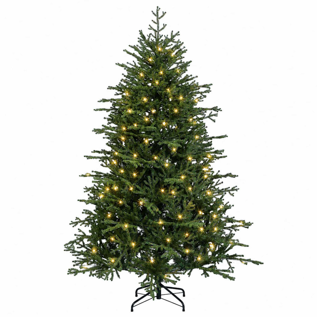 Artificial Hinged Christmas Tree 150 cm 150 LEDs Warm White