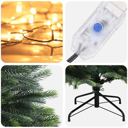 Artificial Hinged Christmas Tree 120 cm 150 LEDs Warm White