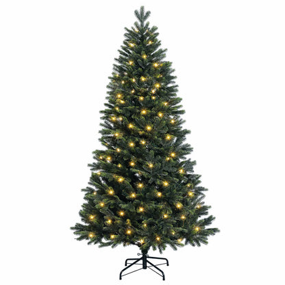Artificial Hinged Christmas Tree 150 cm 150 LEDs Warm White