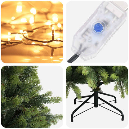 Artificial Hinged Christmas Tree 120 cm 150 LEDs Warm White