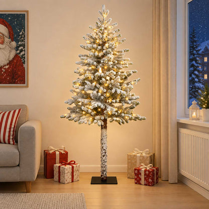 Artificial Hinged Christmas Tree 120 cm 150 LEDs Warm White
