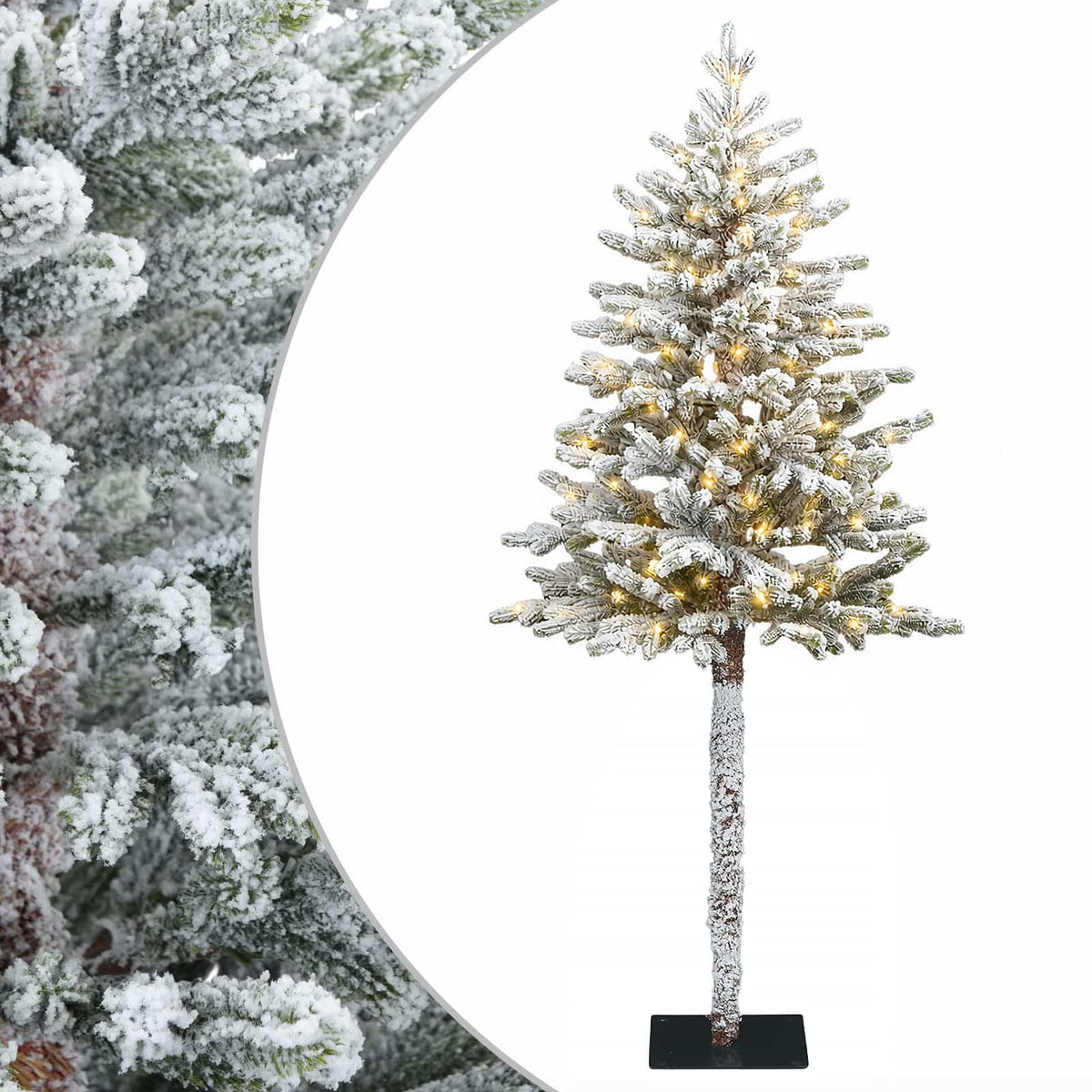 Artificial Hinged Christmas Tree 150 cm 150 LEDs Warm White