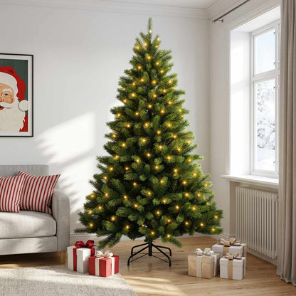 Artificial Hinged Christmas Tree 120 cm 150 LEDs Warm White