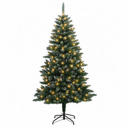 Artificial Hinged Christmas Tree 150 cm 150 LEDs Warm White