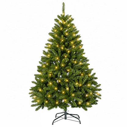 Artificial Hinged Christmas Tree 120 cm 150 LEDs Warm White