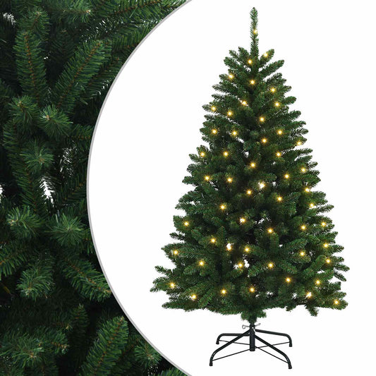 Artificial Hinged Christmas Tree 150 cm 150 LEDs Warm White