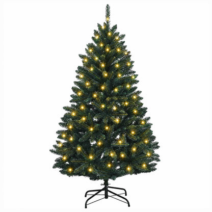 Artificial Hinged Christmas Tree 120 cm 150 LEDs Warm White