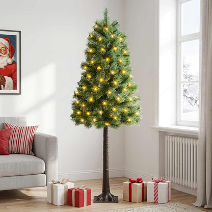 Artificial Hinged Christmas Tree 150 cm 150 LEDs Warm White