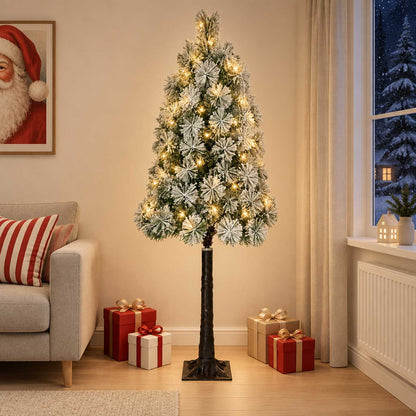 Artificial Hinged Christmas Tree 150 cm 150 LEDs Warm White