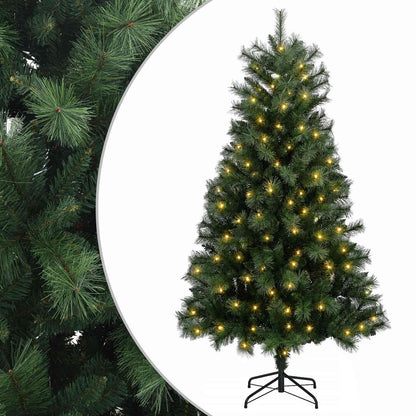 Artificial Hinged Christmas Tree 150 cm 150 LEDs Warm White