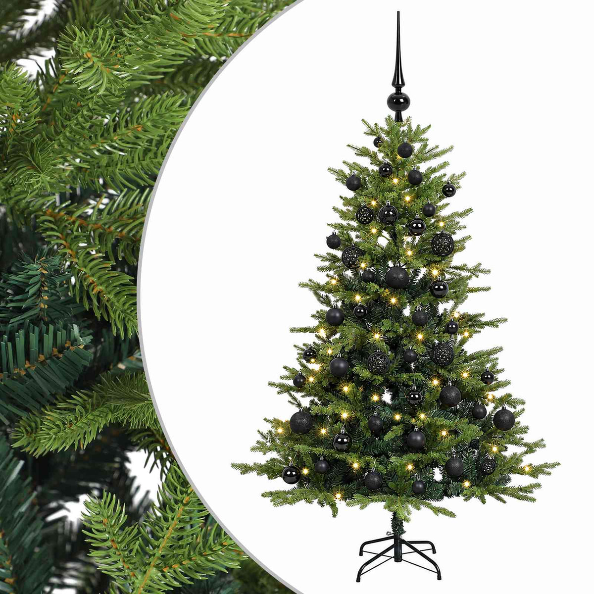 Artificial Christmas Tree with Bauble 120 cm 150 LEDs