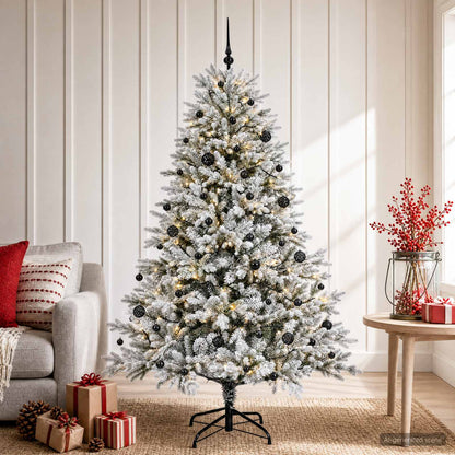 Artificial Christmas Tree with Bauble 150 cm 150 LEDs