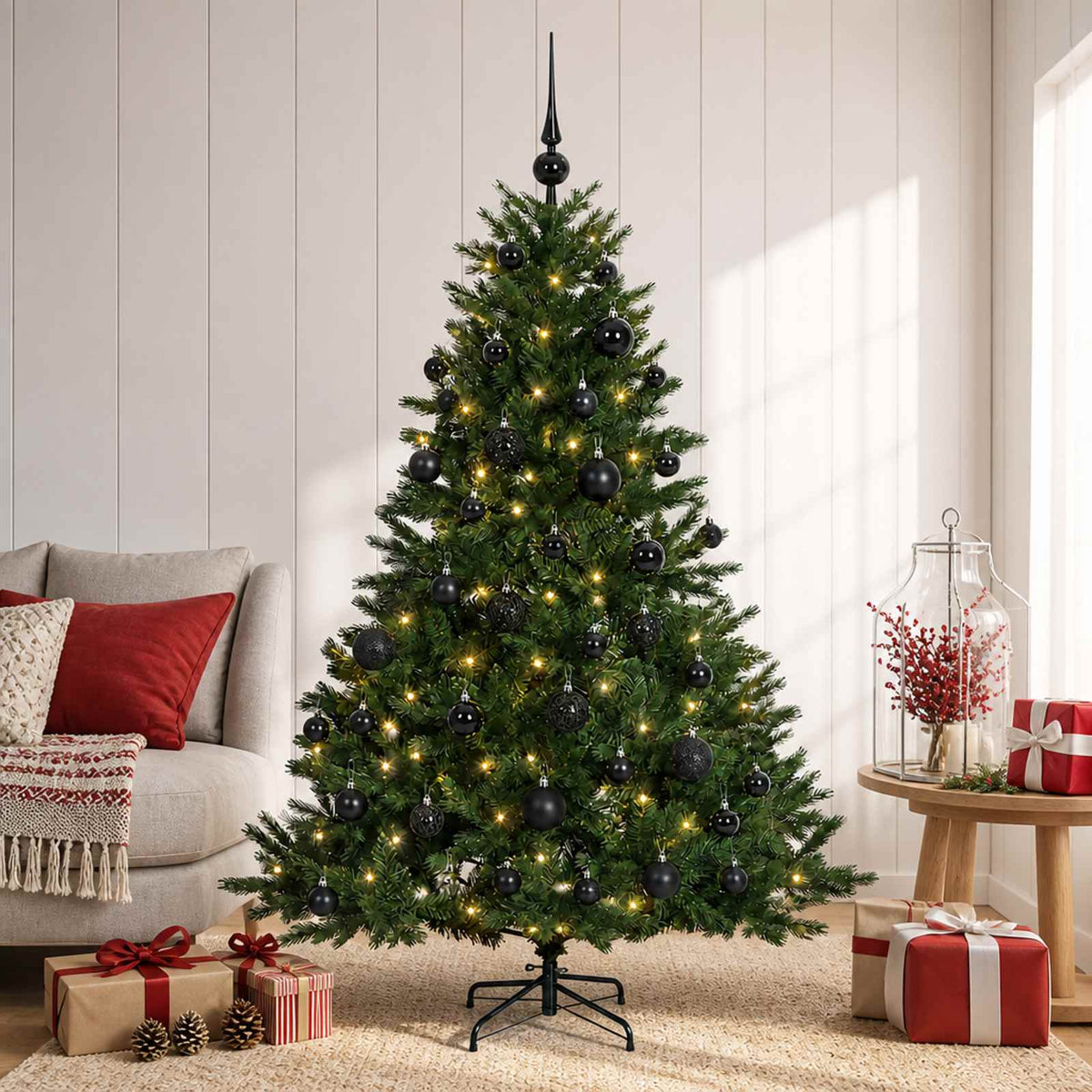 Artificial Christmas Tree with Bauble 120 cm 150 LEDs