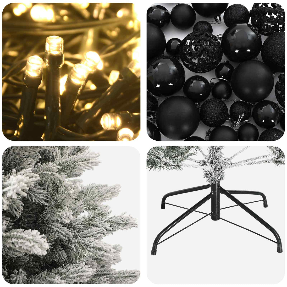 Artificial Christmas Tree with Bauble 120 cm 150 LEDs