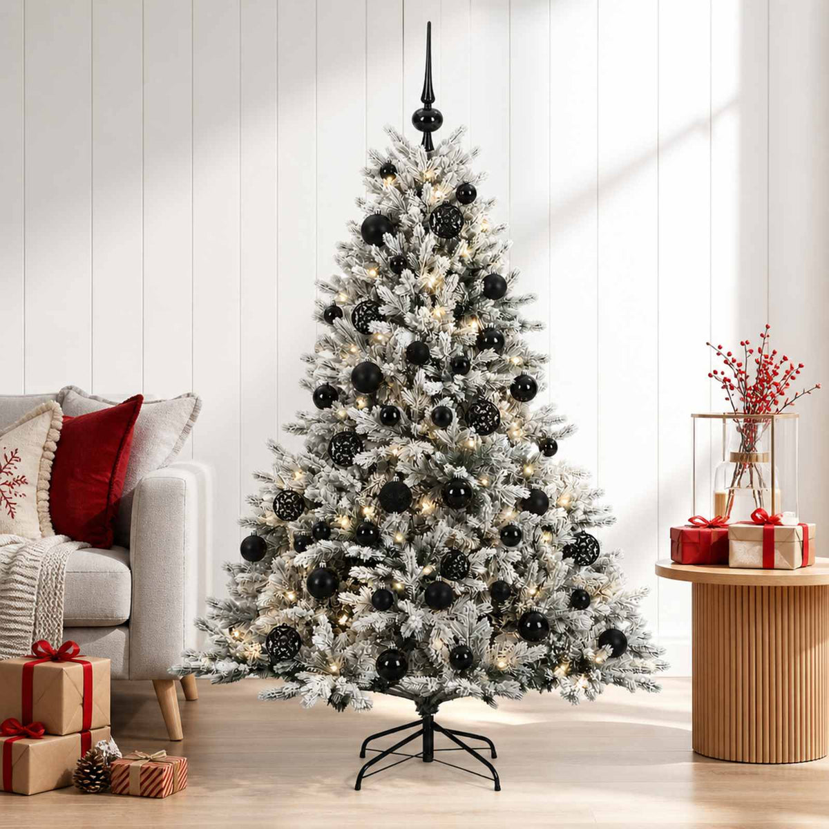 Artificial Christmas Tree with Bauble 120 cm 150 LEDs