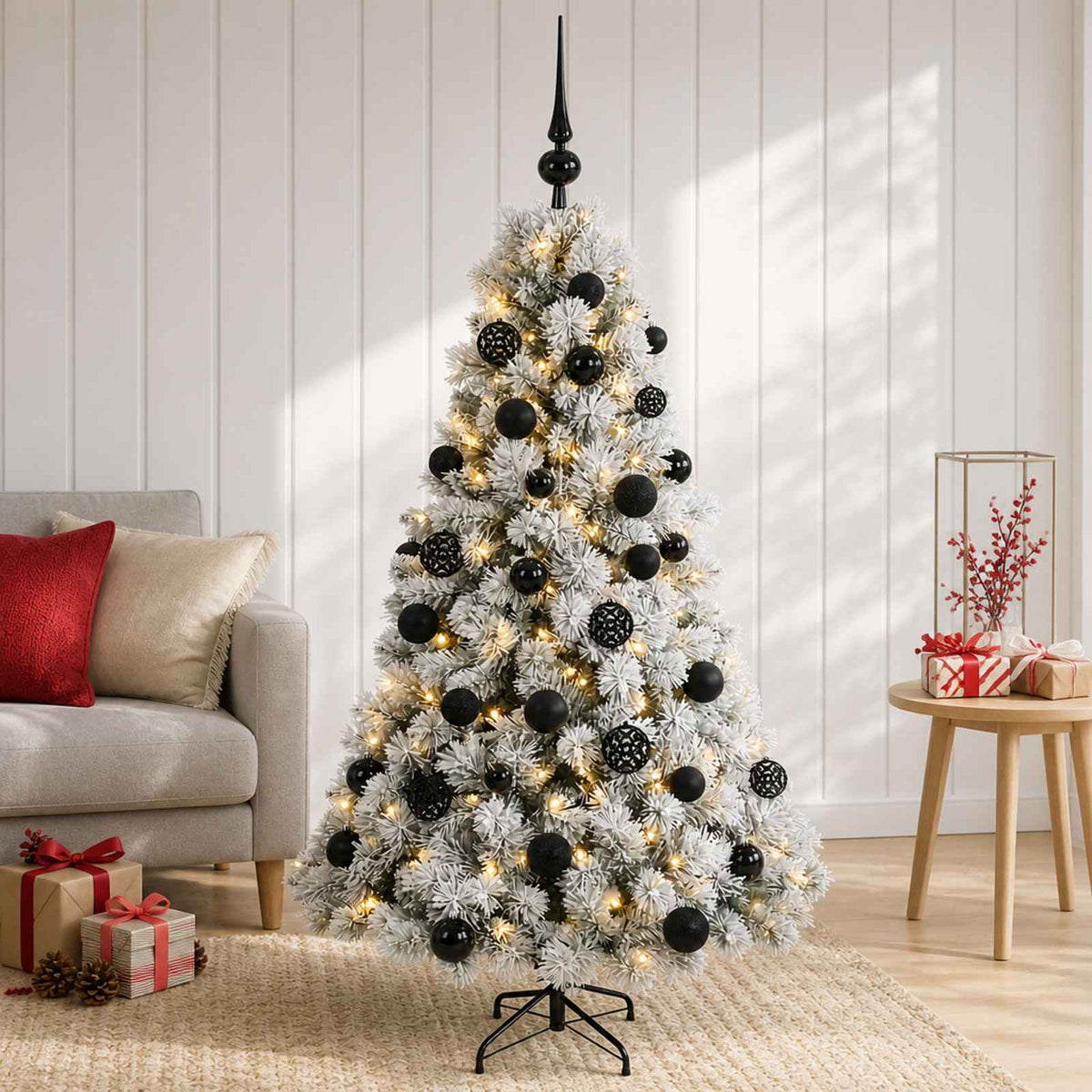 Artificial Christmas Tree with Bauble 120 cm 150 LEDs