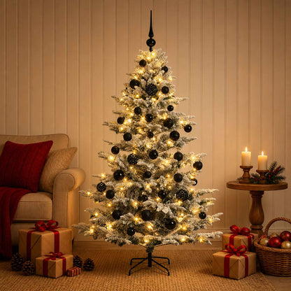 Artificial Christmas Tree with Bauble 150 cm 150 LEDs