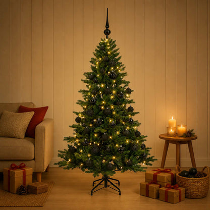 Artificial Christmas Tree with Bauble 150 cm 150 LEDs