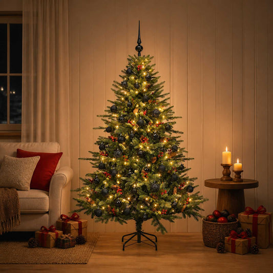 Artificial Christmas Tree with Bauble 120 cm 150 LEDs