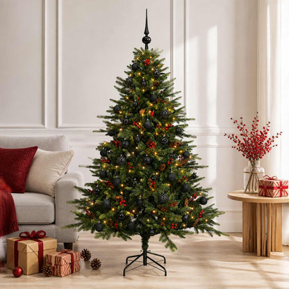 Artificial Christmas Tree with Bauble 150 cm 150 LEDs