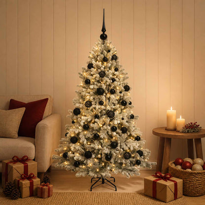 Artificial Christmas Tree with Bauble 150 cm 150 LEDs