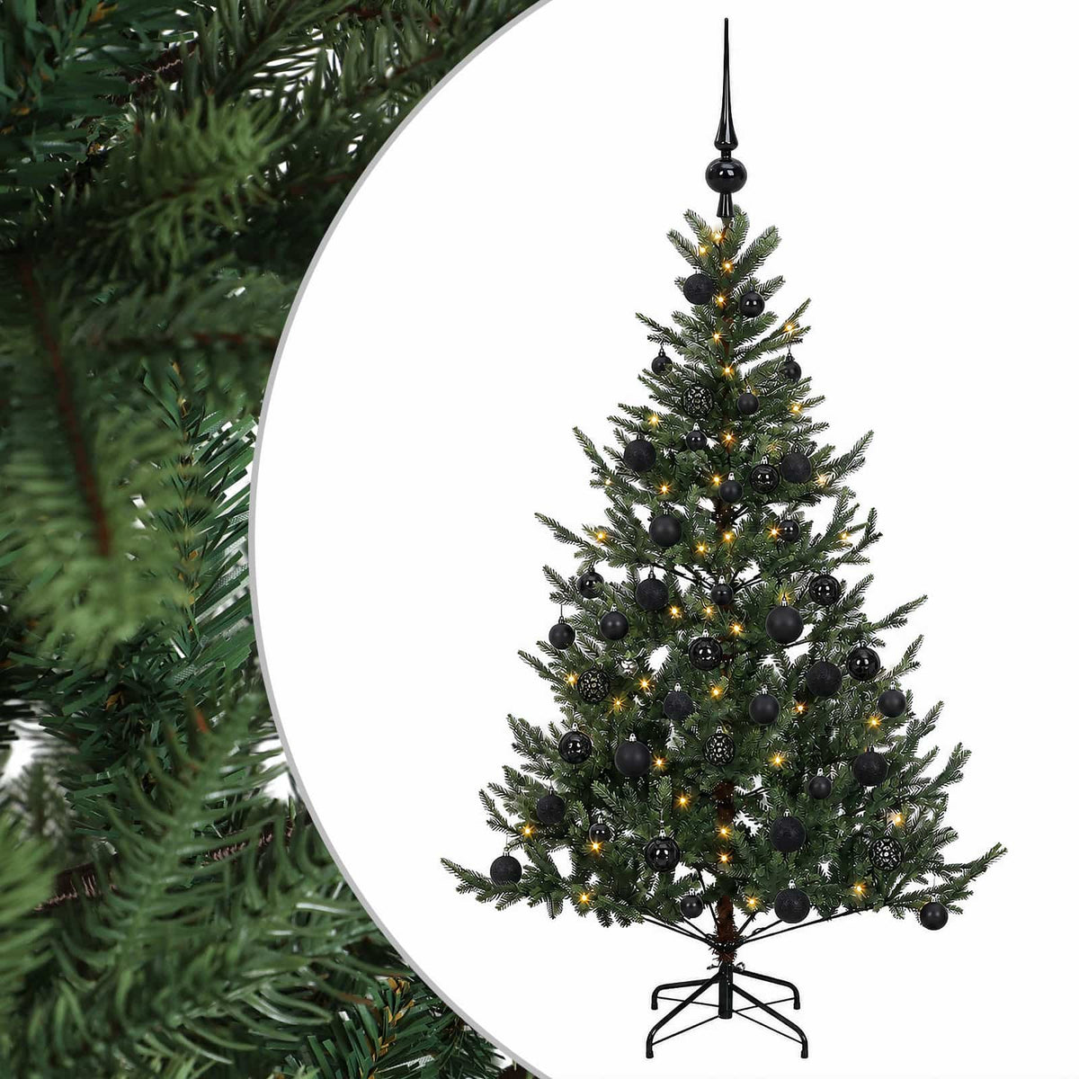 Artificial Christmas Tree with Bauble 150 cm 150 LEDs