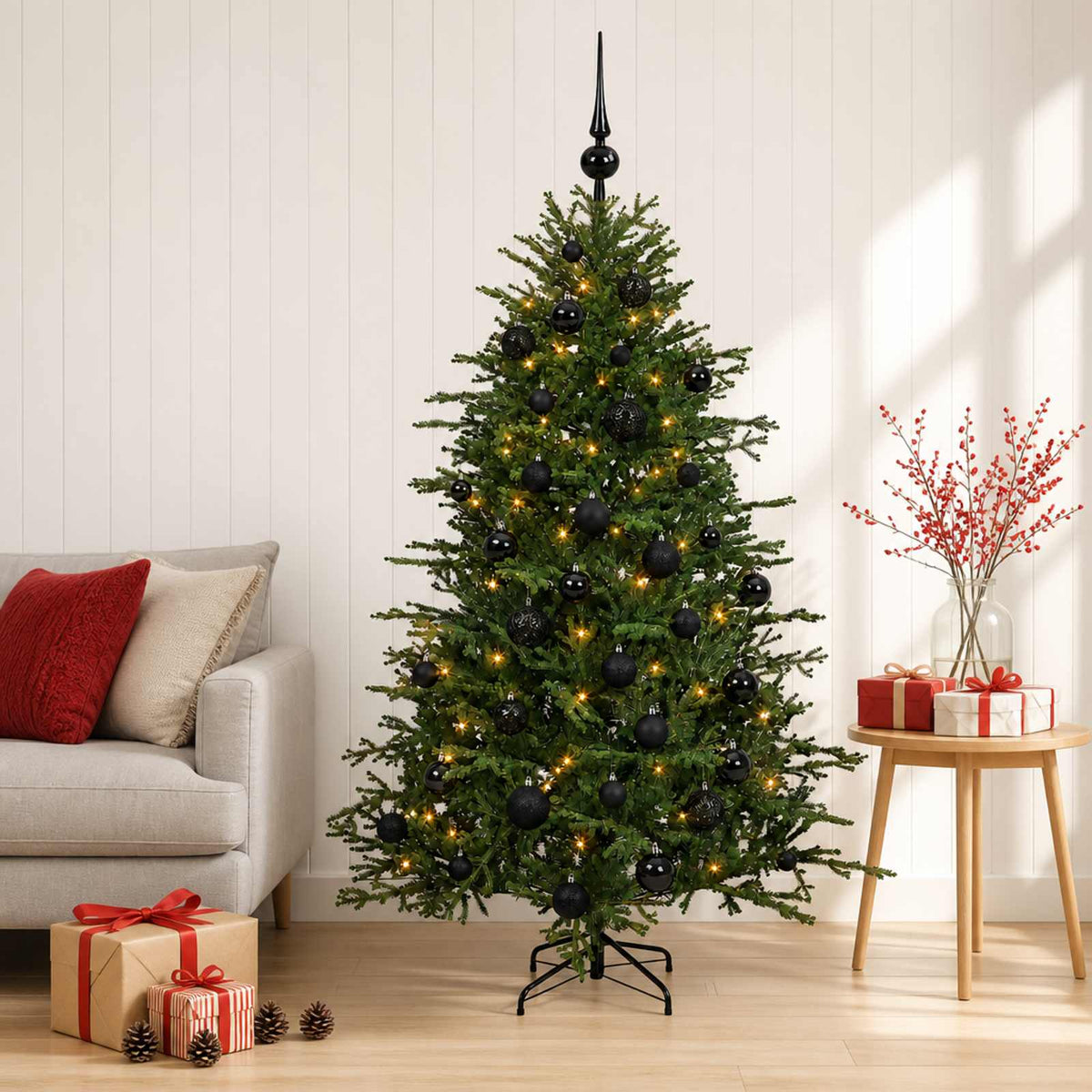 Artificial Christmas Tree with Bauble 120 cm 150 LEDs