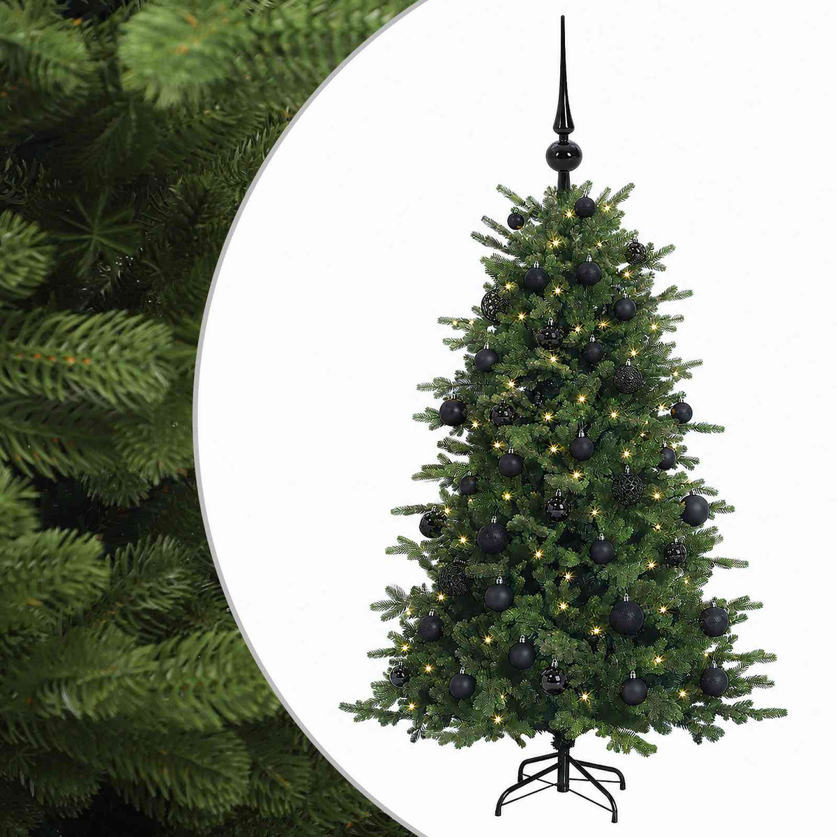 Artificial Christmas Tree with Bauble 150 cm 150 LEDs