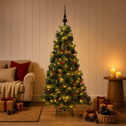 Artificial Christmas Tree with Bauble 150 cm 150 LEDs